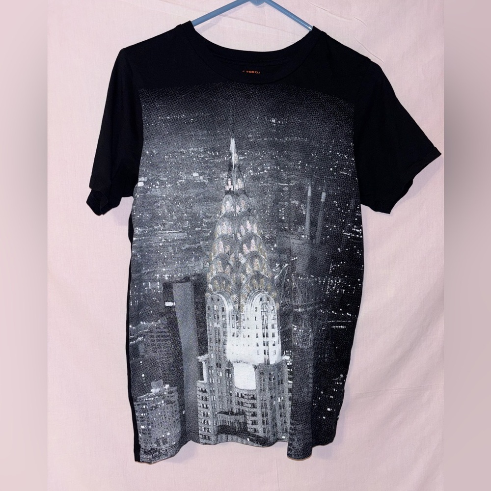 Joe Fresh Black Cityscape Tee